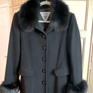 Marvin Richards long black coat